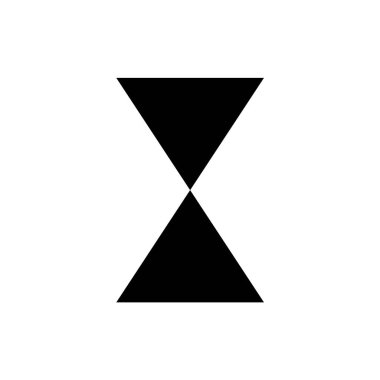 geometric triangles icon isolated on white background