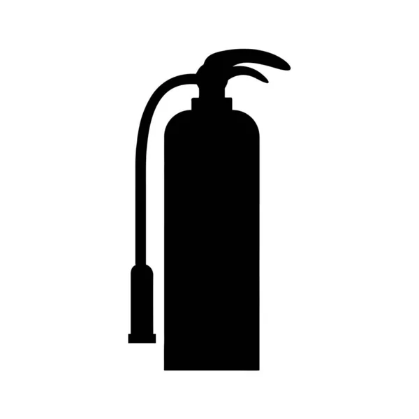 消火器標識白のアイコン — ストックベクタ