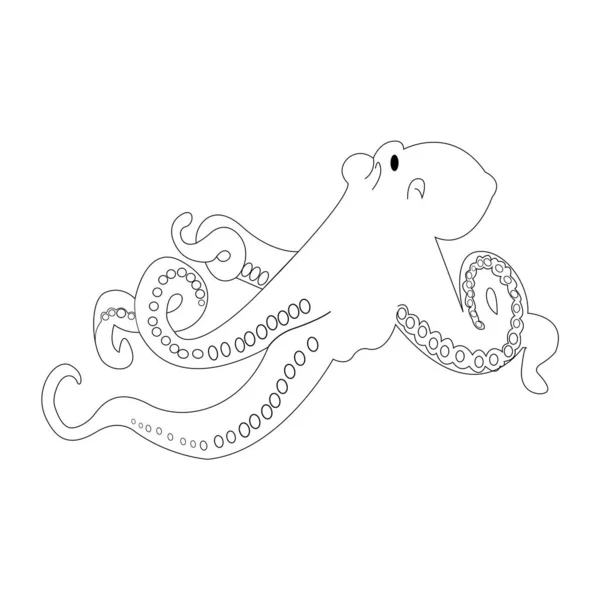 Ilustración Pulpo — Vector de stock