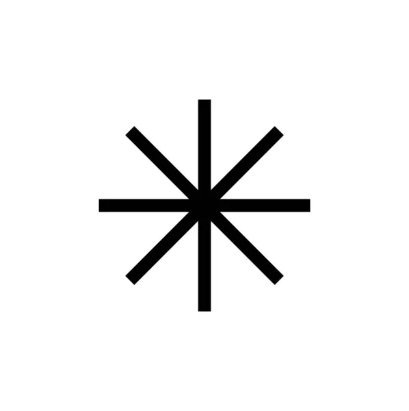 Schneeflocke Symbol Symbol Symbol — Stockvektor