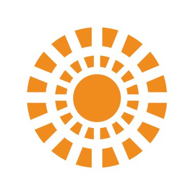 Güneş simgesi Beyaz