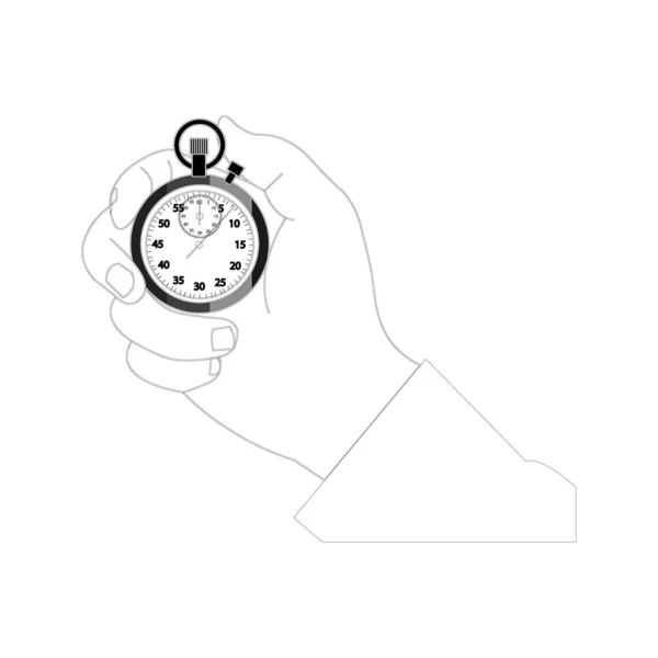 Kronometreyi Beyaza Tut — Stok fotoğraf
