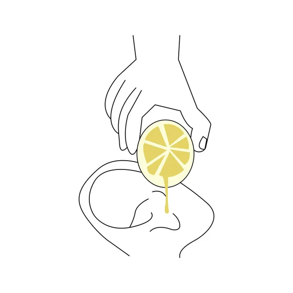 Zitrone Ohr Symbol — Stockvektor