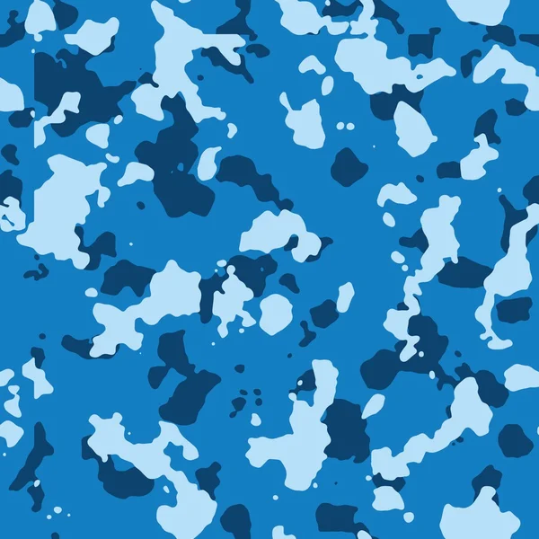 Modré bezešvé kamufláž vzor — Stock fotografie