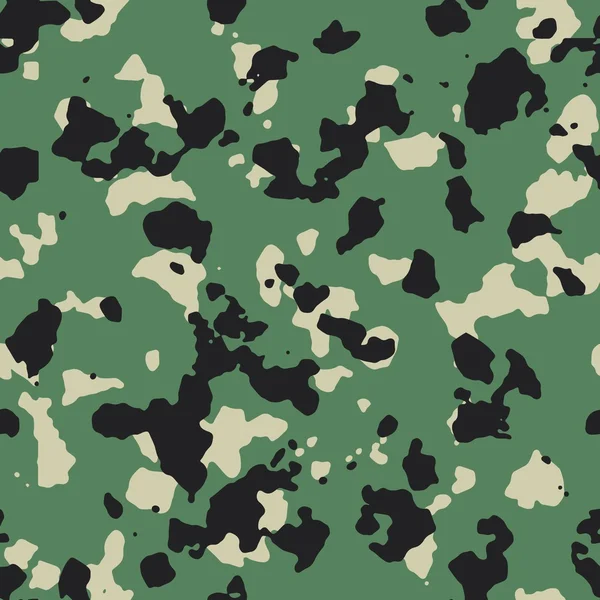 Dark flecktarn green seamless camo — Stock Photo, Image
