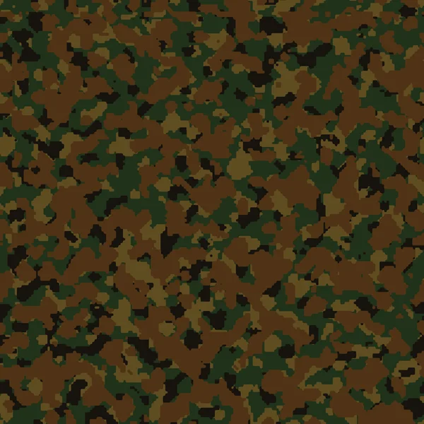 军事的黑暗的绿色的林地的数字的无缝的迷彩 — 图库照片
