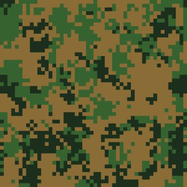 Orman dijital kamuflaj seamless modeli