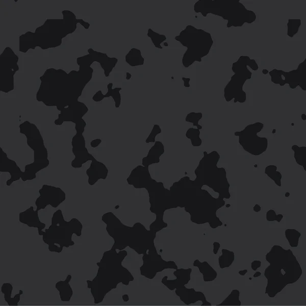 暗い黒シームレスなベクター迷彩パターン — ストックベクタ