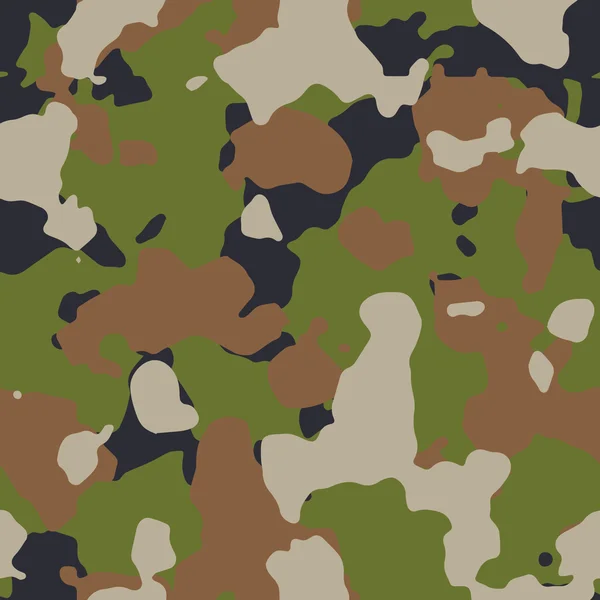 Bosques verdes sin costura camuflaje vector — Vector de stock