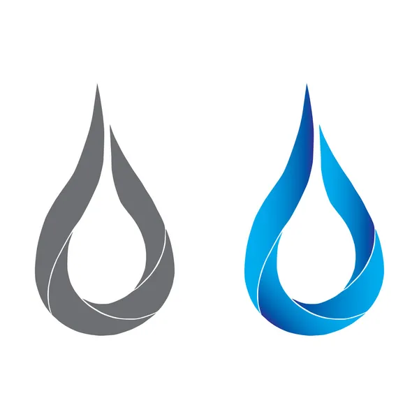 Abstract water drop pictogram — Stockvector