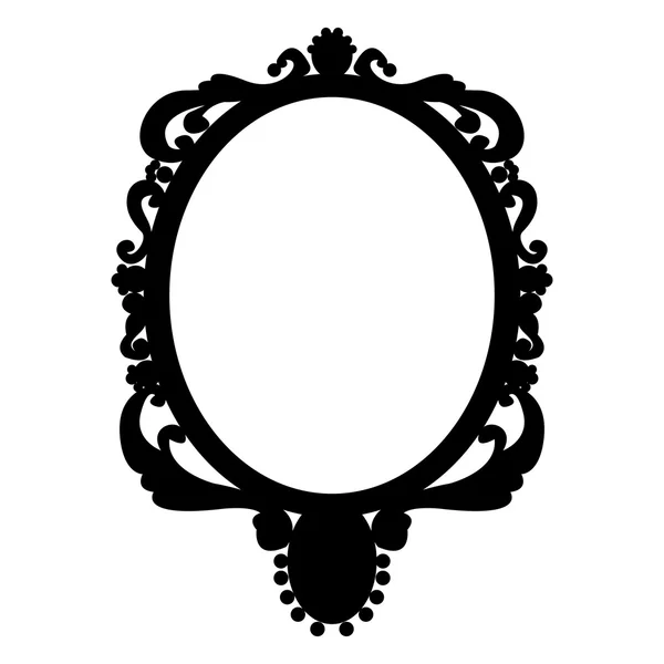 Oval vintage frame — Stock Vector