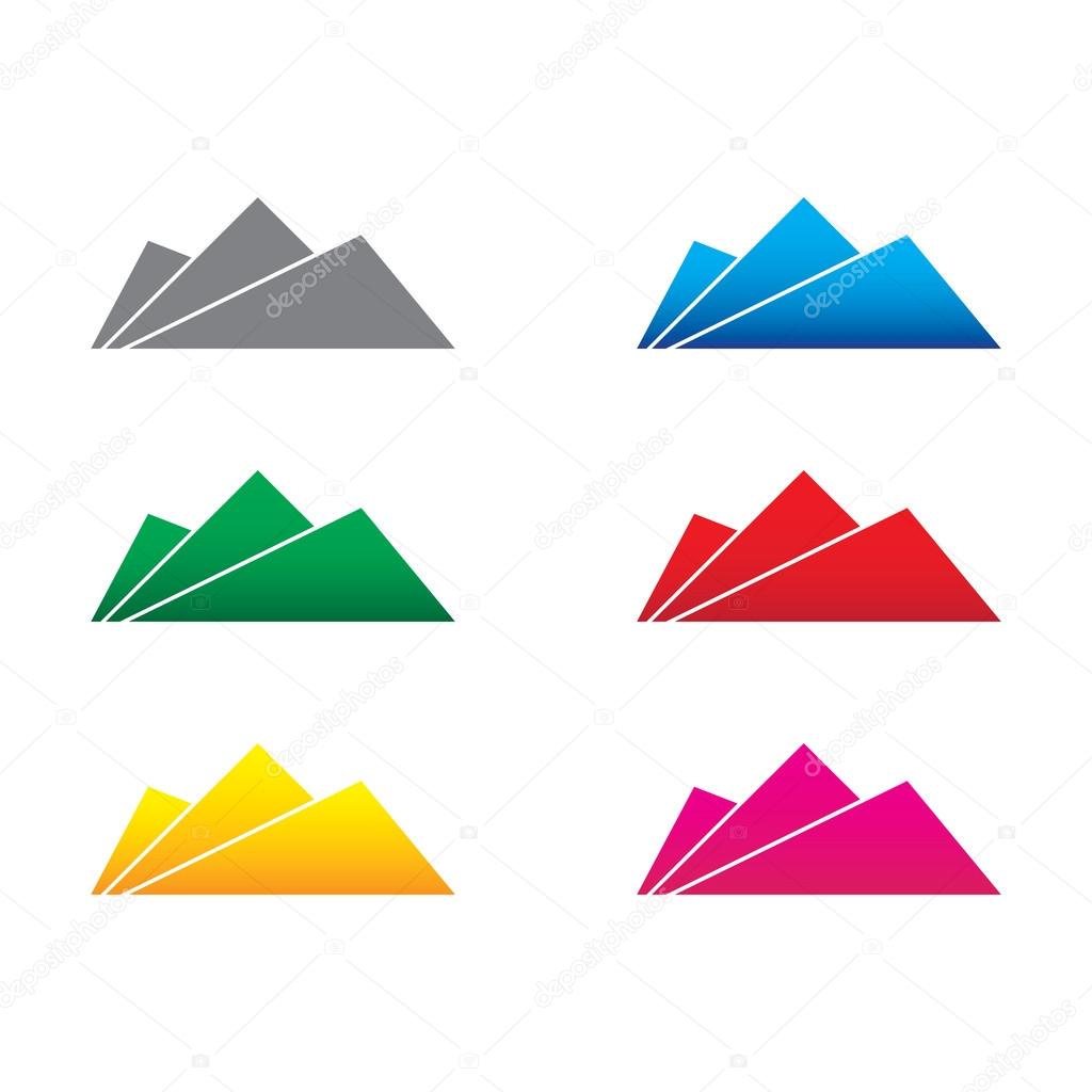 Mountain abstract icon