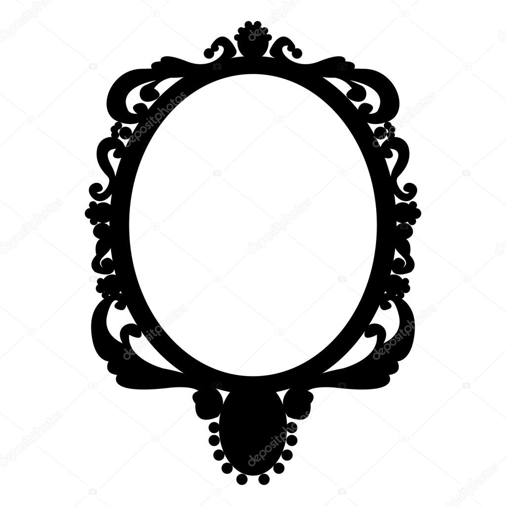 Oval vintage frame