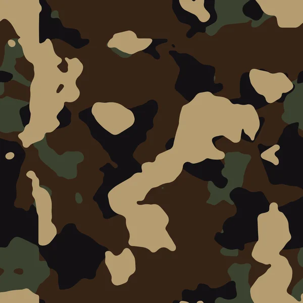 Woodland camouflage sans couture motif arrière-plan vecteur — Image vectorielle