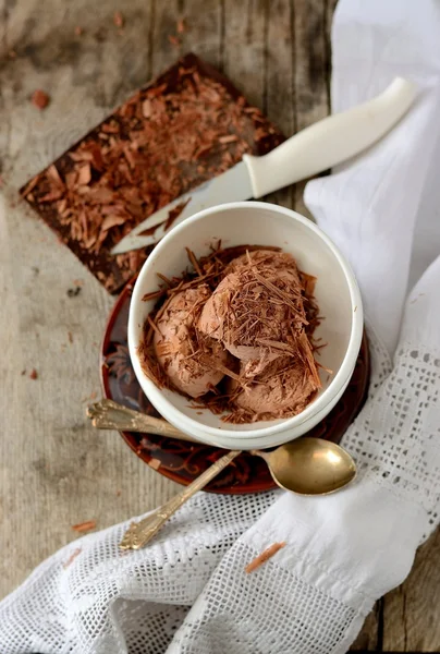 Friss csokoládé fagylalt — Stock Fotó