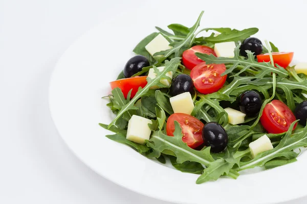 Salat mit Mozzarella — Stockfoto