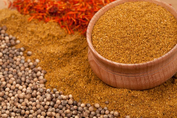 Curry with other spices — Stock Photo, Image