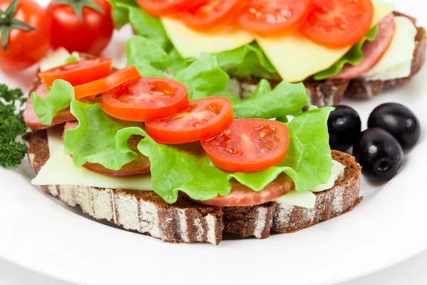 Open sandwich — Stock Photo, Image