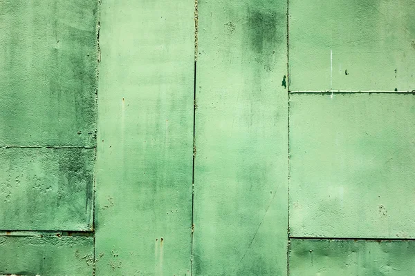 Grunge pintura de parede folha de concreto na cor verde, Fundo — Fotografia de Stock