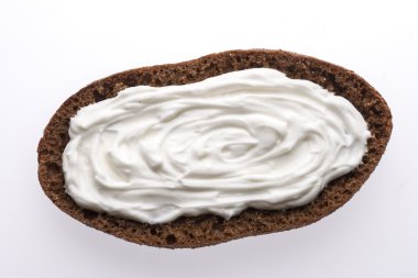 kremalı ekmek dilimi