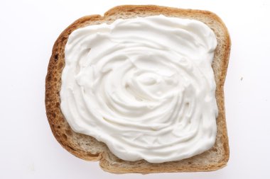 kremalı ekmek dilimi