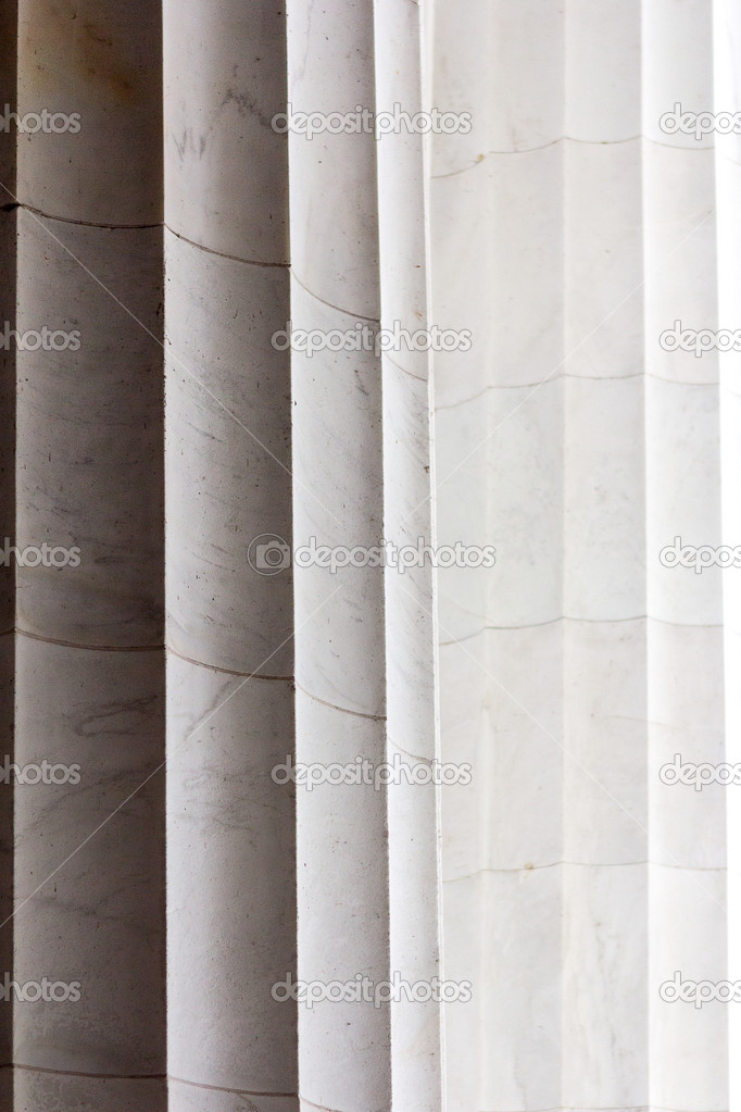 Abstract ionic columns architecture detail