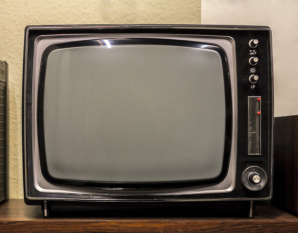 Front old TV television Royalty Free Stock Photos