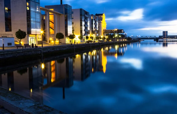 The harbourfront in Aalborg — Stock Photo, Image