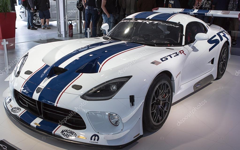 Dodge Viper SRT10 race for show at the motorshow Le Mans 2013.