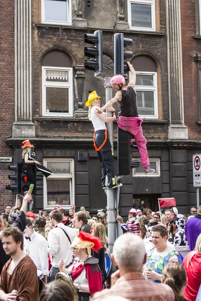 Karneval v aalborg, Dánsko, Evropa — Stock fotografie