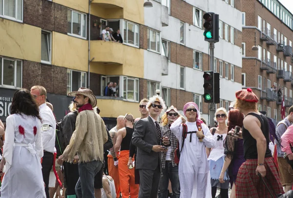 Karneval v aalborg, Dánsko, Evropa — Stock fotografie