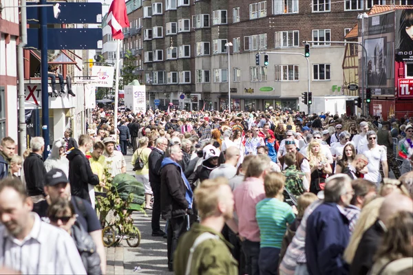 Karneval v aalborg, Dánsko, Evropa — Stock fotografie