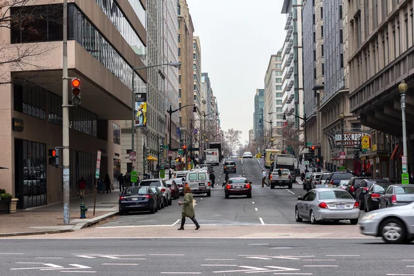 Vista característica de la calle Washington —  Fotos de Stock