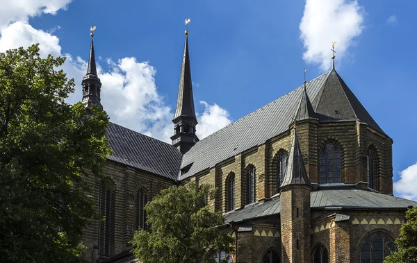 Heilige marienkirche rostock deutschland — Stockfoto
