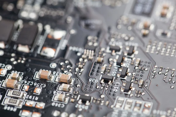 Microelectronic technology in computer industry — Stock Photo, Image