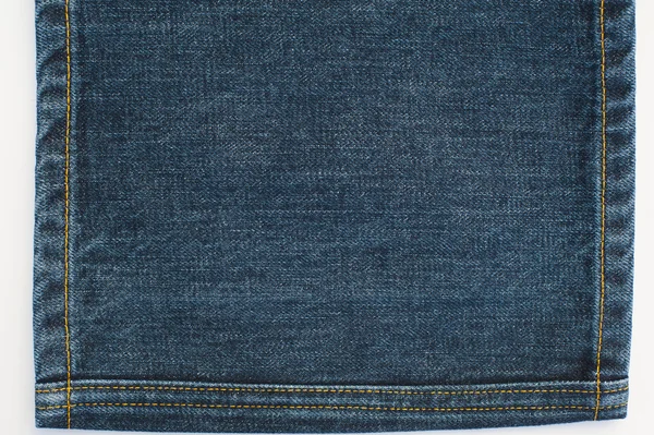 Jeans Denim Texture and Stitches — Stock Photo, Image