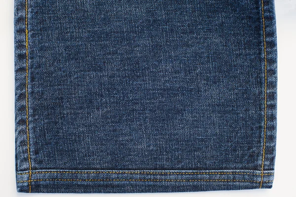 Jeans denim textuur en steken Rechtenvrije Stockafbeeldingen