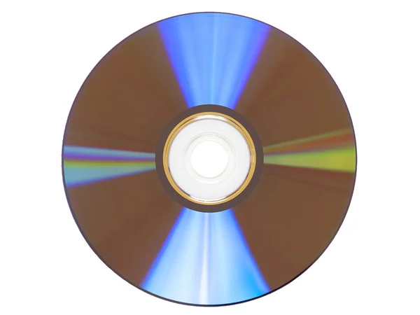 CD dvd na bílém pozadí — Stock fotografie