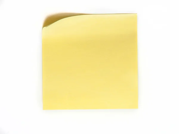 Gele kleverige nota Stockfoto