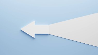 3d görüntüleme, 3d illüstrasyon, düz serili ok