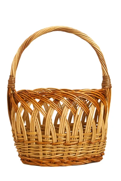 Wicker påsk korg — Stockfoto