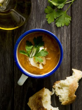 Balkabağı çorbası.