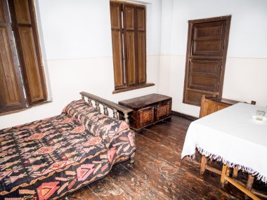 Gori, Gürcistan - 13 Ekim 2013: Stalin'in evi memleketi, gori, Gürcistan, Kafkasya, stalin Müzesi önünde