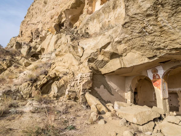 David Hondurezen, een rots gehouwen Georgische orthodoxe klooster complex — Stockfoto