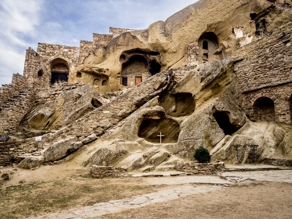 David Hondurezen, een rots gehouwen Georgische orthodoxe klooster complex — Stockfoto