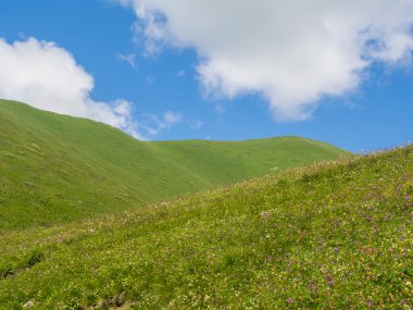 yakın ushguli Köyü, Kafkas Dağları