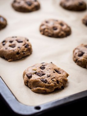 Fıstık ezmesi çikolatalı kurabiye