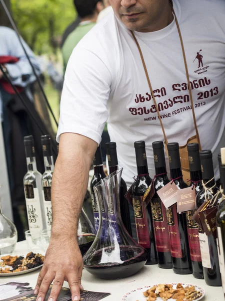 Фестиваль молодого вина в Тбилиси — стоковое фото