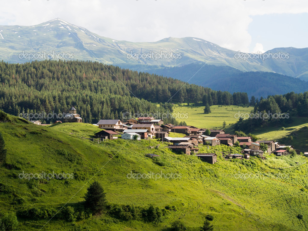 Shenako village in Greater Caucasus
