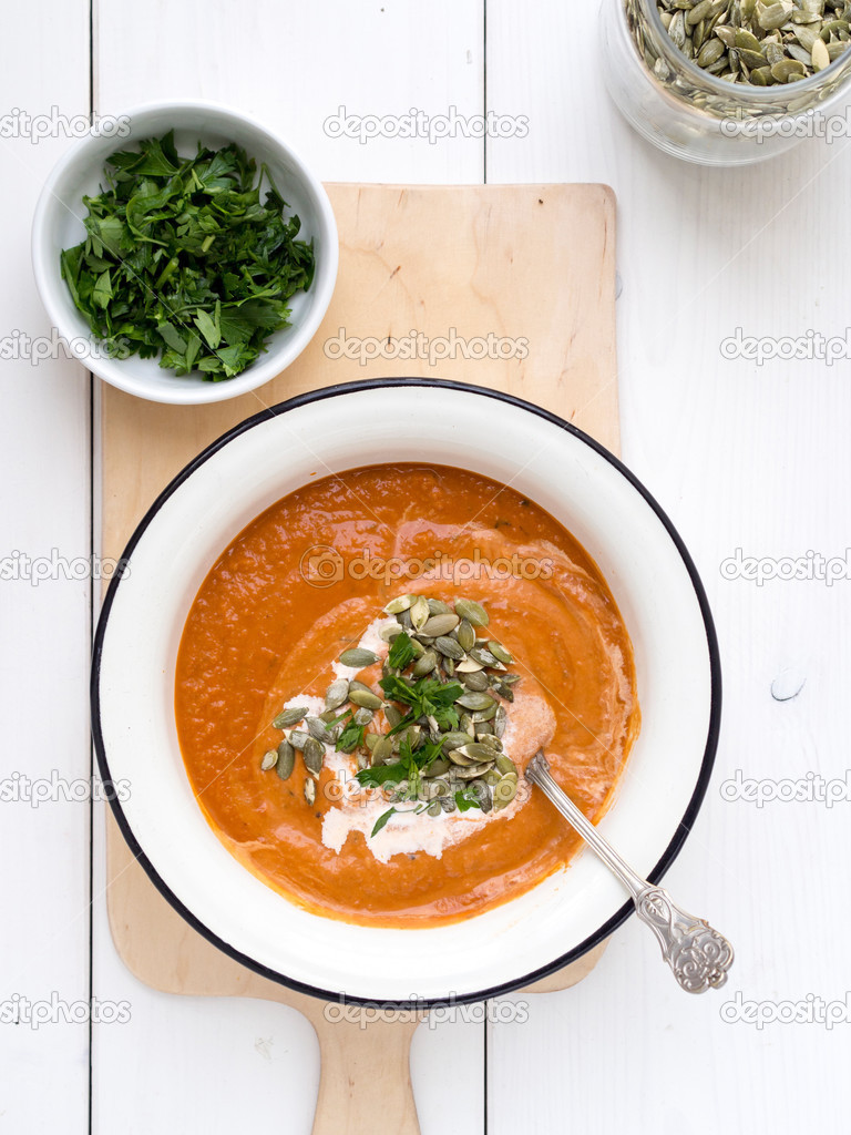 Tomato chickpea soup